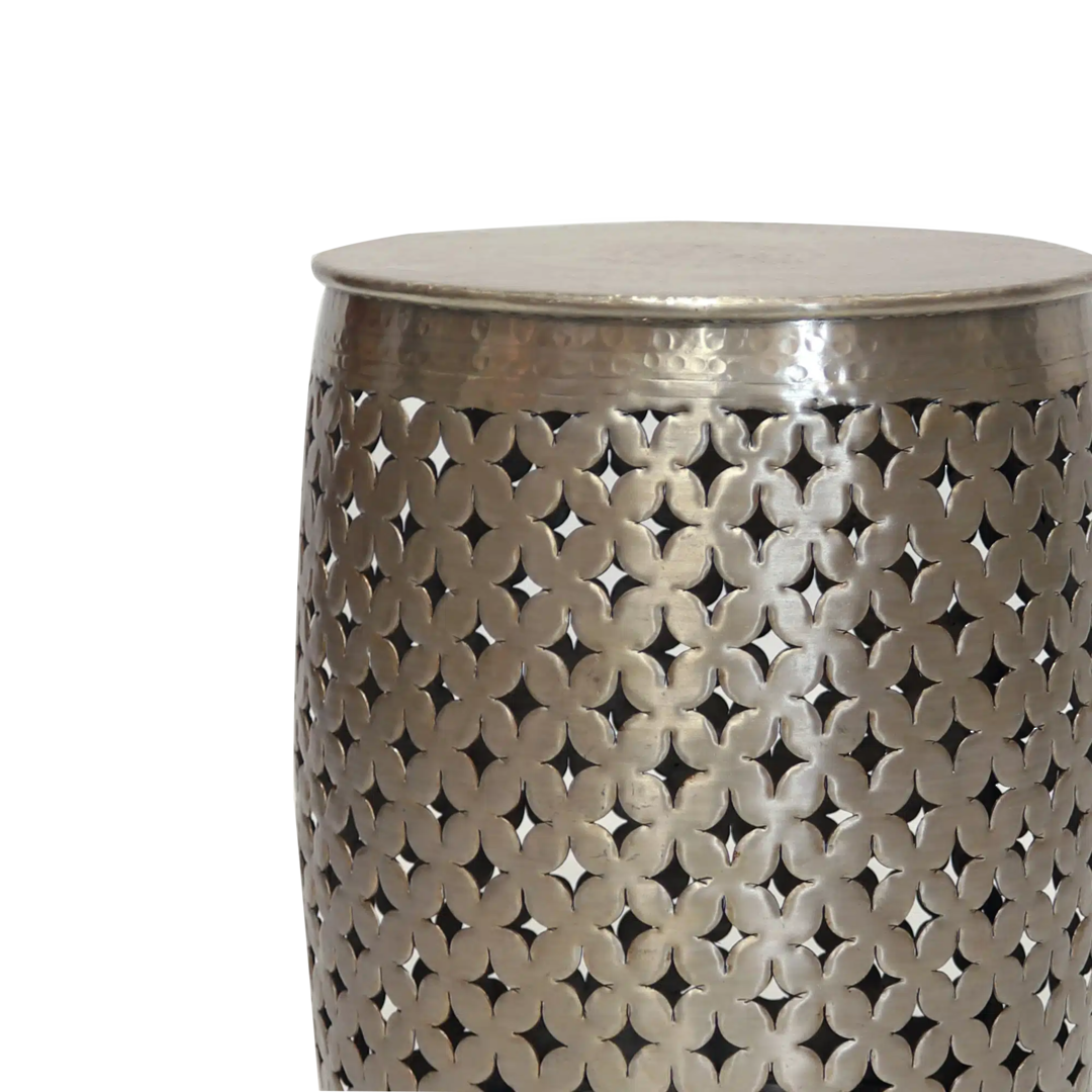 Aluminium Cutwork Side Table 48cm - Champagne image 1